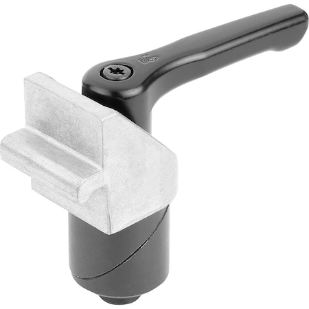 Kipp Clamping Pin With Clamping Angle, D=28, Steel Black Oxidized K1505.028